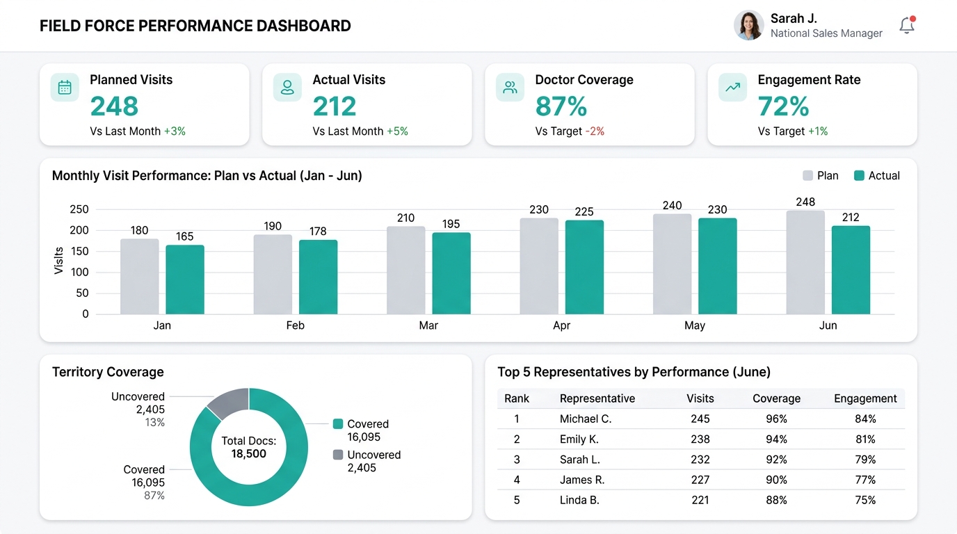 Performance analytics dashboard